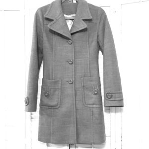 Wool long peacoat